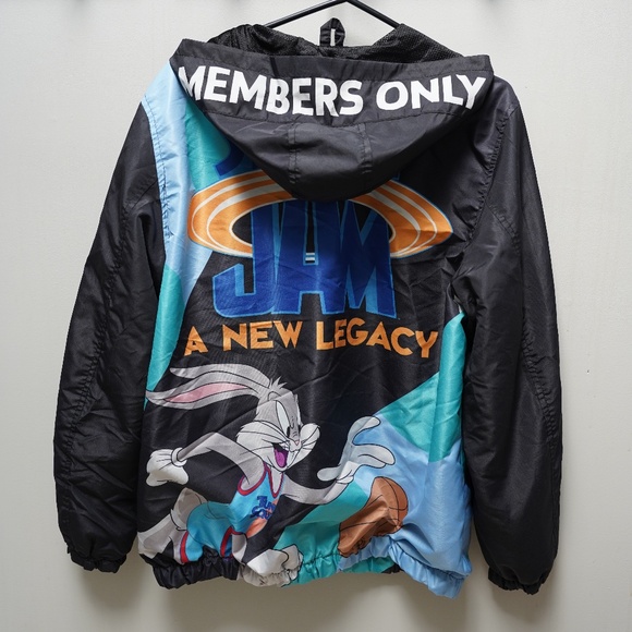 Members Only x Looney Tunes - Space Jam Windbreaker Jacket - Men's Large - Picture 3 of 7